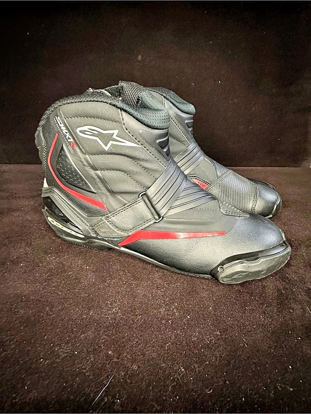Alpinestars SMX-1 R V2 Boots Black & Red US 12